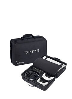 Buy Rightsure Carrying Case for PS5, EVA Travel Case Bag Compatible Playstation 5 Console Digital Edition, Adjustable Handle Bag for PS5 with Strap (Black) in Saudi Arabia