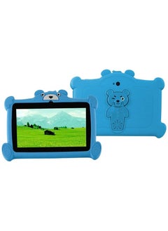 Buy tablet K96 7 inch Kids Tablet 8 RAM Storage space 256 communication WiFi Bluetooth Dual Camera Educational Games Parental Control Kids Software with Soft Silicone Case(Blue) in UAE