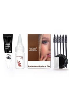 Buy Eyelash And Eyebrow Dye,Black Tint , Professional Semi-Permanent Eyelash and Eyebrow Kit, Lasting for 6 Weeks DIY Hair Dying for Salon Home Use in Saudi Arabia