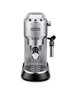 Buy Dedica Pump Espresso Manual Coffee Machine | Cappuccino, Latte Macchiato With Milk Frother | Thermo Block Heating System For Accurate Temperature | Easy To Clean 1.1 L 1350 W EC685.M Silver in UAE