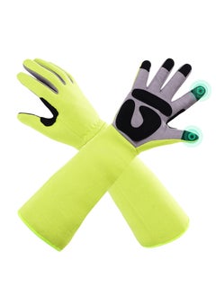 اشتري Gardening Gloves - Thorn-Proof Work Gloves Puncture-Proof, Long Sleeve, Hardy, Safety Work Gloves for Men and Women, Firm Grip (L) في الامارات