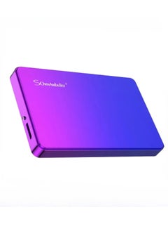 Buy External Hard Drive, USB3.0 Ultra Slim HDD Storage Device, Portable Compact High-speed Mobile Hard Disk Compatible for Pc, Desktop, Mobiles, Laptop, Game Console, Ps4, (Gradient Blue Purple, 160GB) in UAE