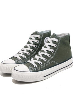 Buy Classic All Star Sneakers Green Cloth Shoes in Saudi Arabia