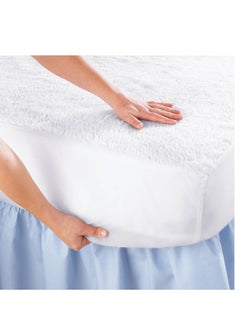 اشتري Waterproof Mattress Protector Suitable for All Mattresses Size (120 x 200), White في مصر