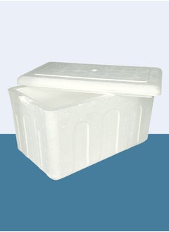 Buy Ice Box Thermocol Chiller Tray wiht Lid 60 Liter 55X35X36cm in UAE