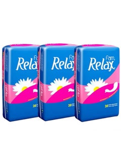 Buy Relax sanitary pads for women consisting of 20 pieces three pieces in Saudi Arabia