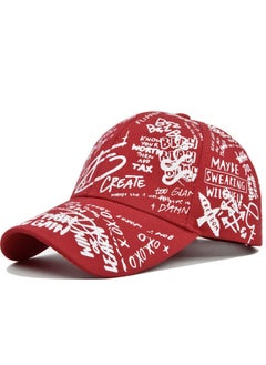 اشتري New Multicolor Painted Sun Cap Trend Fashion Duck Tongue Hat Baseball Hat في الامارات