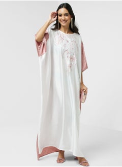 Buy Embroidered Cape Sleeve Jalabiya in UAE