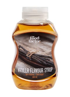 Buy Food Factor Vanilla Syrup Zero Sugar 260 ml in UAE