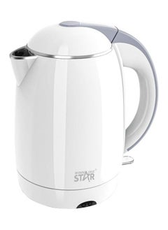 اشتري Kettle, Stainless Steel, Cordless Kettle, 1800W Power, 1.8L, Safety Empty Shut off Electric Kettle, White Color Kettle في الامارات