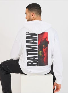 Buy Batman Graphic Print Oversized Hoodie in Saudi Arabia