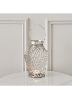 اشتري Helix Metal Ribbed Taper Lantern 15 x 31 x 15 cm في السعودية