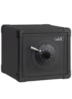 Buy Retro Safe Deposit Box, A4 Document Size, Digital & Mechanical Gear Lock, Rugged Body, RB-30J (Size 30x33x30cm) Black in UAE