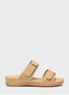 Buy Double Strap Wedge Sandals in Saudi Arabia