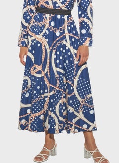 Buy High Waist  Printed Skirt in UAE