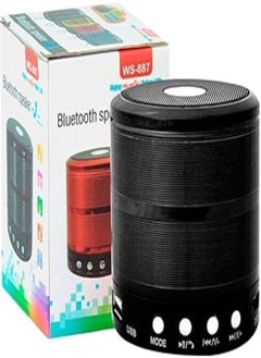 اشتري Mini Bluetooth Speaker WS-887 with FM Radio, Memory Card Slot, USB Pen Drive Slot, AUX Input Mode(Multi Colours) في مصر