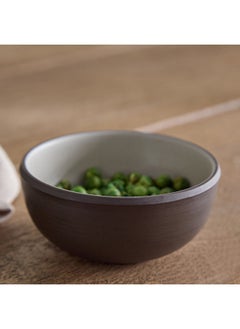 Buy Home Box Mocha Mist 2-Tone Melamine Vegetable Bowl 10 x 4.5 x 10 cm in UAE