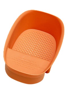 Buy Multi-Functional Kitchen Sink Strainer Orange in UAE