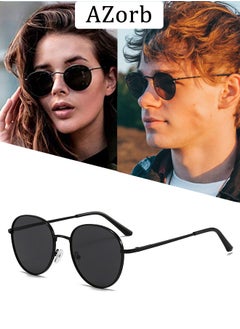 Buy Sunglasses Women Men Round Metal Lightweight Frame Sun Glassess for Mens Ladies Retro Sunglass Men's Accessories UV400 Protection Shades in UAE