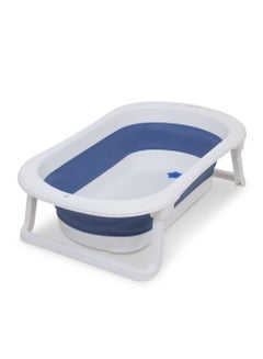 Buy Collapsible Baby Bathtub Mini swimming pool bather, Blue in UAE