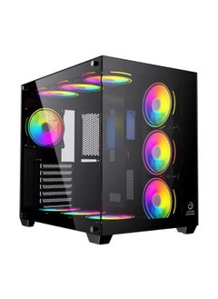 اشتري Budget Arcade Gaming PC - Intel Core i5-13400F 2.5GHz Processor | NVIDIA RTX 4060Ti 8GB GDDR6 GPU | 32GB DDR5 RAM | 1TB NVMe M.2 SSD | 240mm Liquid Cooler | RGB 7 Fan Case | Windows 11 Pro | Desktop Computer Tower في الامارات