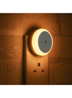 Buy 1 Piece LED Night Light, with Dusk to Dawn Sensor, Diffused Light, Energy Efficient, Plug-in Night Light for Bedroom, Bathroom, Kitchen, Hallway, Stairs in UAE