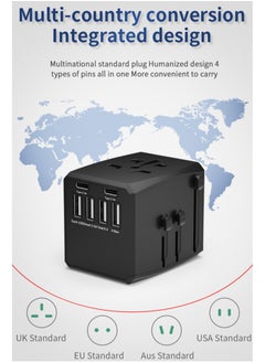 اشتري محول السفر العالمي مع 3.5 أمبير من النوع c، شاحن حائط دولي USB 3.5 أمبير، محول السفر العالمي الكل في واحد، محول طاقة شاحن عالمي لأوروبا وآسيا والولايات المتحدة الأمريكية والمملكة المتحدة والاتحاد الأو في السعودية