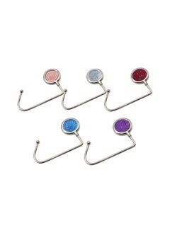 Buy 5Pack Handbag Purse Hanger Hooks for Table Portable Crystal Diamond Mini Duty Metal Bag in UAE