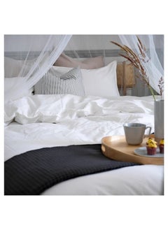 اشتري Duvet cover and pillowcase, white, 150x200/50x80 cm في السعودية