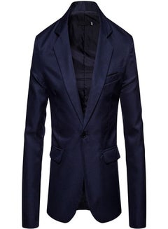 Buy Men's British Fashion Solid Casual Suit in UAE