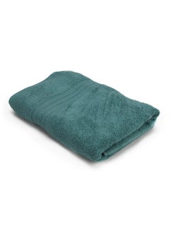 اشتري Al Karam Solid Zero Twist Dobby Terry Bath Towel (Dark Green) في السعودية