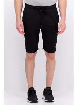 Buy Men Sport Fit Brand Logo Training Short, Black in UAE