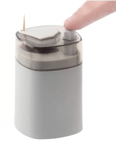 اشتري Toothpick Holder Dispenser, Pop-Up Automatic Toothpick Dispenser for Kitchen Restaurant Thickening Toothpicks Container Pocket Novelty, Sturdy Safe Toothpick Holder Storage Box - Grey في السعودية