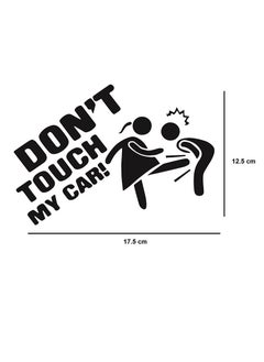 اشتري إستيكر Don't Touch My Car "Girl" Sticker - أسود في مصر