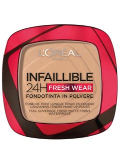 Buy L’Oréal Paris L'Oreal Paris Infaillible 24H Fresh Wear Foundation in a Powder - Waterproof, Full Matte Coverage Transferproof Makeup - 140 Golden Beige in Egypt