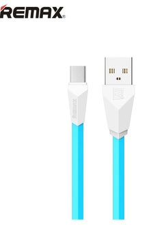 Buy Alien Series Data Cable Mirco-USB Interface Charging for Mobile Phone Durable Android 1M Length Data Cable RC-030m, Blue in Egypt