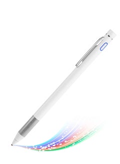 اشتري Stylus Pens for Touch Screens, Fine Point Stylus Compatible with Touch Screens, Tablet Pen for Precise Writing & Drawing, Digital Pencil for i-Pad/Smart Phones and Other Tablets (White) في الامارات