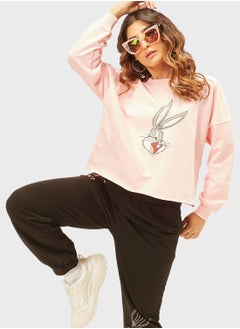 Buy Bugs Bunny Printed Sweatshirt in Saudi Arabia