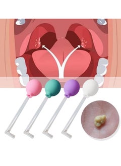 Buy 1 Pack Tonsil Stone Remover Vacuum Kit with PVC Suction Ball Cleaning Oral Care Oral Removal Suction Dental Cupping Tool Rubber Tip Gum Stimulator (Random Colors Sent) in Saudi Arabia