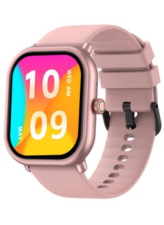 Buy Smart Watch, Premium Fitness Tracker, 1.97-Inch HD AMOLED Display, 10-15 Days Battery Life, 300 Watch Faces, 100+ Sport Modes and IP68 Water Resistance, Rose Pink Silicone Strap in Saudi Arabia