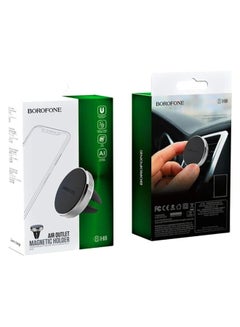 Buy BH8 Air Outlet Magnetic In-Car Phone Holder - Silver in Saudi Arabia