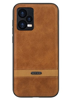 اشتري Rich Boss Leather Back Cover For Xiaomi Redmi Note 12 Pro 4G (Light Brown) في مصر