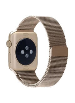 Buy Apple Watchband 46mm/45mm/44mm/49mm Milanese Apple Watch Strap for Apple Watch All Series Gold in UAE