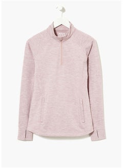 اشتري Souluxe Pink Half Zip Sweatshirt في مصر