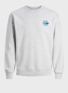 Buy Casual Printed Crew Neck Sweatshirt in UAE