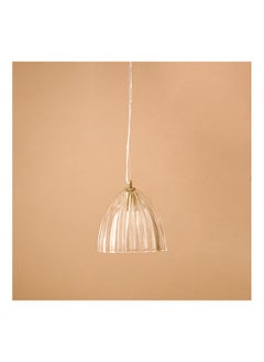 Buy Elma Glass Striped Ceiling Lamp 25x24x24 cm in UAE