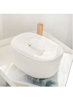 اشتري Vintage Decor Woven Tissue Cover Organizer Handmade Napkin Box في الامارات