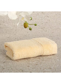 Buy Ritzy Cotton Face Towel, Butter - 30X30 Cms in UAE