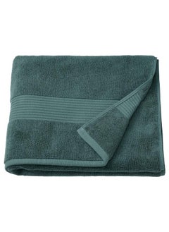 Buy Bath Towel Grey Turquoise 70X140 Cm in Saudi Arabia