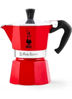 Buy Moka Express Espresso Maker, Red, 3 cups, Be-0004942 in UAE